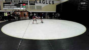 106 lbs 5th Place - Sophia Gordon, South Windsor vs Brandon Campbell, Southington