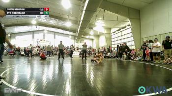 52 lbs Consi Of 8 #1 - Owen Stimson, Claremore Wrestling Club vs Tyr Rodriquez, Salina Wrestling Club