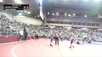 46 lbs Quarterfinal - Elias Warrior, Mighty Bluebirds Wrestling vs Anthony Caceres, Battlefield Wrestling Club