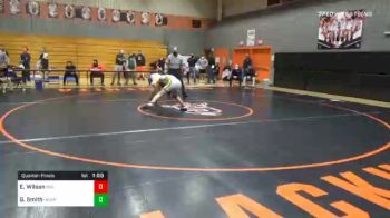 145 lbs Quarterfinal - Ean Wilson, Boiling Springs vs Ganon Smith, Newport