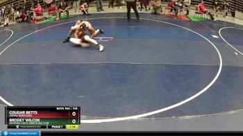 139 lbs Semifinal - Cougar Betts, Uintah Wrestling vs Brodey Wilcox, Natrona Colts Wrestling Club