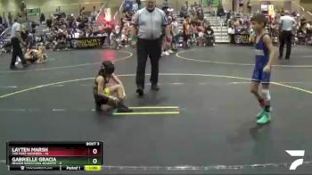 56 lbs Round 1 (6 Team) - Gabrielle Gracia, Region Wrestling Academy vs Layten Marsh, The Fort Hammers