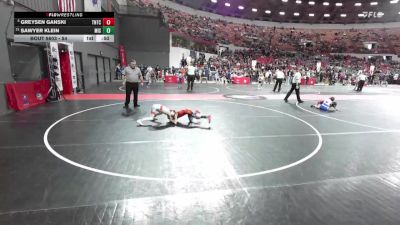 54 lbs Cons. Semi - Sawyer Klein, Mishicot vs Greysen Ganski, Team Nazar Training Center