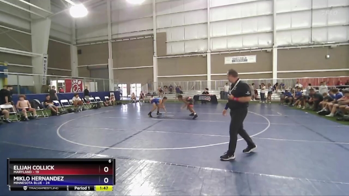 120 lbs Placement Matches (16 Team) - Elijah Collick, Maryland vs Miklo ...