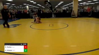 120 lbs Consolation - Nico Rubbe, Penn Trafford vs Asher Kolesar, Northeast Bradford