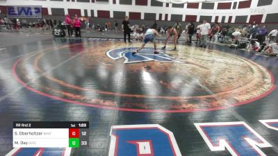 157 lbs Rr Rnd 2 - Silas Oberholtzer, ISI Wrestling White vs Mason Day, Outlaws HS1