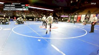 157 Class 3 lbs Champ. Round 1 - Kyeler Aders, Farmington vs Josiah Conley, Parkway North