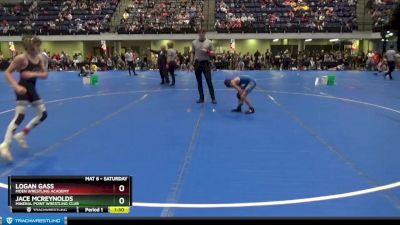 75 lbs Quarterfinal - Logan Gass, Moen Wrestling Academy vs Jace McReynolds, Mineral Point Wrestling Club