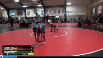 126 lbs Cons. Round 1 - Santiago Perez, Clear Creek-Amana vs Hayden Riggan, Louisa-Muscatine