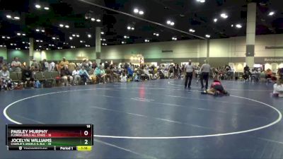 190 lbs Round 2 (16 Team) - Jocelyn Williams, Charlie`s Angels-IL Blk vs Paisley Murphy, Florida Girls All Stars