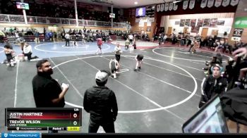 126 lbs Champ. Round 1 - Trevor Wilson, Lake Stevens vs Justin Martinez, Othello