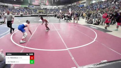 130 lbs Consi Of 32 #2 - Zaden Robidoux, Cedaredge vs Draven Ferch, Baca County