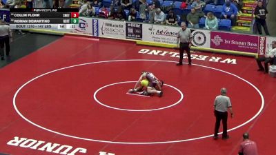 147 lbs Consi Of 32 #2 - Collin Flohr, Smethport vs Roman DeMartino, North Hills