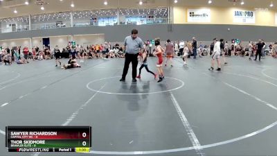 48 lbs Round 5 (6 Team) - Sawyer Richardson, Capital City WC vs Thor Skidmore, Brawler Elite