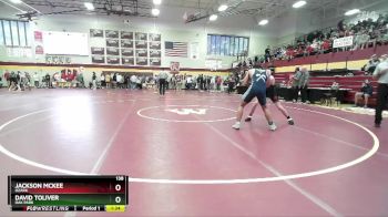 138 lbs Champ. Round 1 - David Toliver, OAK PARK vs Jackson McKee, OZARK