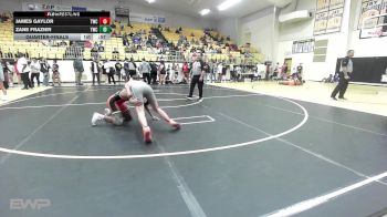 155 lbs Quarterfinal - James Gaylor, Tahlequah Wrestling Club vs Zane Frazier, Tahlequah Wrestling Club