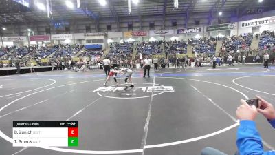 80 lbs Quarterfinal - Bryson Zunich, Delta Middle School vs Thomas Smack, Walt Clark Middle School