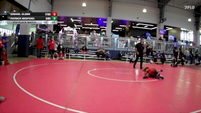 61 lbs 5th Place Match - Ezekiel Olsen, Fitness Fight Factory Wrestling Club vs Patrick Bedford, Katy Area Wrestling Club