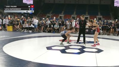 130 lbs Champ. Rd Of 128 - Zoey Pulver, Washington vs Layla Sapozhnikov, Illinois
