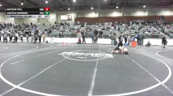 90 lbs Consi Of 4 - Mayson Tull, Cornerstone Mat Club vs Lincoln Burgess, Gold Rush Wrestling