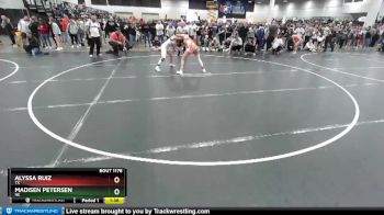 122 lbs Champ. Round 2 - Alyssa Ruiz, TX vs Madisen Petersen, NE