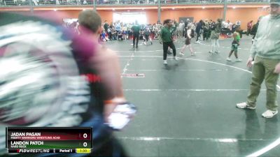 90 lbs Semifinal - Landon Patch, Hard Rock vs Jadan Pagan, Mighty Warriors Wrestling Acad