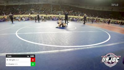 90 lbs Final - Waylon Wright, Weatherford Youth Wrestling vs Eli Evans, ReZults Wrestling