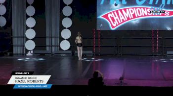 Dynamic Dance - Hazel Roberts [2025 Youth - Solo - Jazz Day 2] 2025 ASCS Dance Grand Nationals & Cheer Showdown