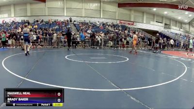 120 lbs Champ. Round 1 - Maxwell Neal, IL vs Brady Baker, MI