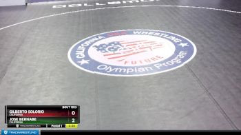 92 lbs 5th Place Match - Jose Bernabe, California vs Gilberto Solorio, California