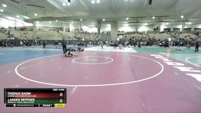 80 lbs Quarterfinal - Thomas Radin, Cleveland Wrestling Club vs Landen Reffner, Bradley Pride Wrestling
