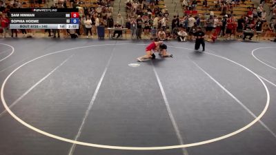 140 lbs Cons. Round 1 - Sam Hinman, MN vs Sophia Hoeme, KS
