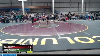 138 lbs Cons. Round 4 - Jett Williams, New Plymouth vs Emmit Rivadeneira, St.Maries Lumberjacks