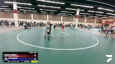 122 lbs Round 3 - Kailin Sebert, Best Trained Wrestling vs Gia Woodrum, Texas