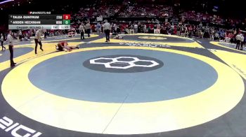 G-120 lbs Champ. Round 1 - Arden Heckman, G-Wester. North vs Talea Guntrum, G-Steubenville