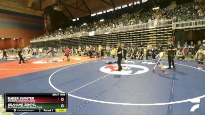 63 lbs Champ. Round 2 - Grahame Zempel, Eastside United Wrestling Club vs Kaiser Swinyer, Sheridan Wrestling Club