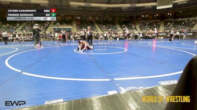 96 lbs Consi Of 16 #2 - Cayden Carannante, Steel Valley Renegades vs Frankie Giordano, Neighborhood Wrestling Club