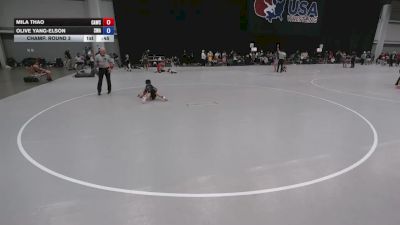 39.5-45.8 lbs Champ. Round 3 - Mila Thao, Combat Athletics Wrestling Club vs Olive Yang-Elson, Summit Wrestling Academy