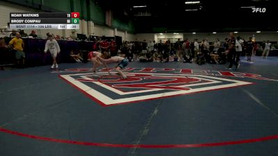 106 lbs Consi Of 8 #2 - Noah Watkins, TN vs Brody Compau, MI