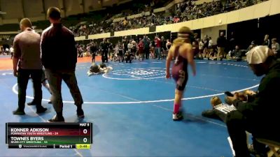 84 lbs Round 2 - Townes Byers, River City Wrestling vs Konner Adkison, Powhatan Youth Wrestling