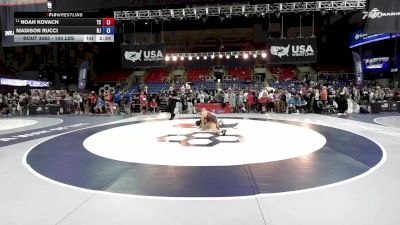 100 lbs Cons. Sub-quarters - Noah Kovach, TX vs Madison Rucci, NJ