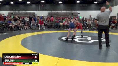 100 lbs Placement Matches (8 Team) - Coen Reer, Team Ohio vs Chase Randolph, CP Wrestling Academy