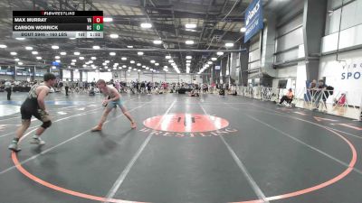 160 lbs Round Of 32 - Max Murray, VA vs Carson Worrick, NC