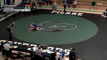 138 lbs Quarterfinals (8 Team) - Logan Heier, Aberdeen Central vs Alex Siemonsma, West Central