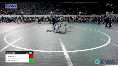 61 lbs Round Of 32 - Jaysten Wolfe, Division Bell Wrestling vs Boston Bollinger, Tulsa Blue T Panthers