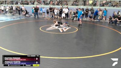 74 lbs Round 2 - Morgan Martin, Valdez Youth Wrestling Club Inc. vs Paxton Perkins, Nikiski Freestyle Wrestling Club