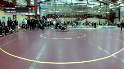 165 lbs Champ. Round 3 - Lucas Boe, Lake Highland Prep vs Joel Welch, St Francis Desales