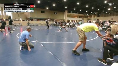 55 lbs Round 4 (6 Team) - Nicholas Dennis, Alabama Elite Blue vs Christian Toungette, Williamson County WC