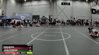 96 lbs Round 1 (4 Team) - Evan Becker, Kings K6 vs Asher Comeforo, Mat Warriors Black