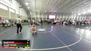 130 lbs Cons. Round 2 - Delaney Richard, Stansbury vs Isa Nicholson, Herriman